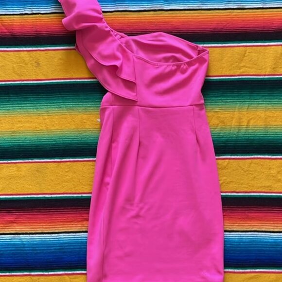 Hot Pink Dress - Picture 2 of 3